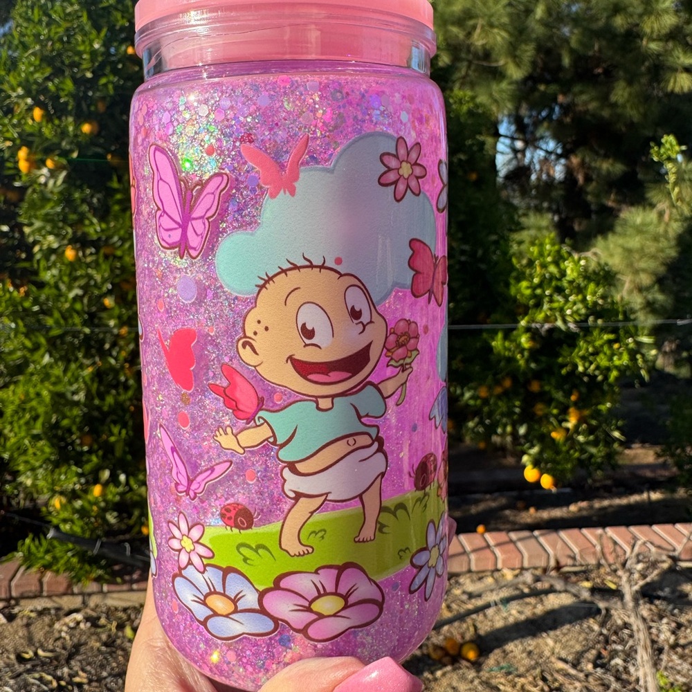 Rugrats snow globe Tumbler 16oz